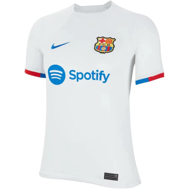 Camisa Barcelona Away 23/24 s/n° Torcedor Nike Feminina - Branca